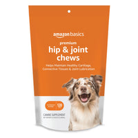 Basics Premium Dog Hip & Joint Supplement Chews with EPA and DHA, Chicken Liver Flavor, 120 Count (Previously Solimo) 120 Count (Pack of 1)