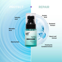 altBeauty Acne Serum with Niacinamide, Salicylic Acid, Mandelic Acid, Azelaic Acid, and Zinc | Helps with Acne and Marks, Control excess Oil & Inflamed skin | Helps Build Defense against acne | 30ml