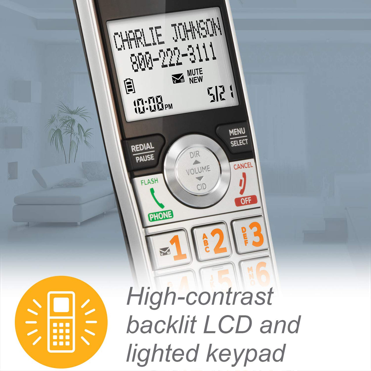 AT&T CL80107 Additional Handset for CL82x07, CL82x57, CL82x67, CL83x07, CL84x07 Series Cordless Phone