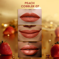 FACES CANADA Comfy Matte Velvet Touch Lipstick - Peach Cobbler 07, 4.2g | Velvety Matte Finish | 8HR Longstay | Intense Colour | Hydrating Lips | Smooth Application