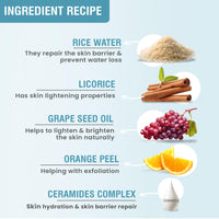 Glamveda Rice & Ceramide Peel off Mask | Reduces signs of ageing | For dry & dull skin | Brightens & Even Tones Complexion | 100gm