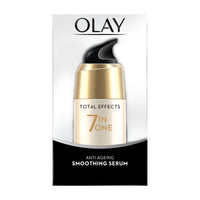 Olay Serum Total Effects 7 in 1, Anti-Ageing Smoothing Serum, 50 ml And Olay Day Cream Total Effects 7 in 1, Anti-Ageing Gentle Moisturiser, 50g