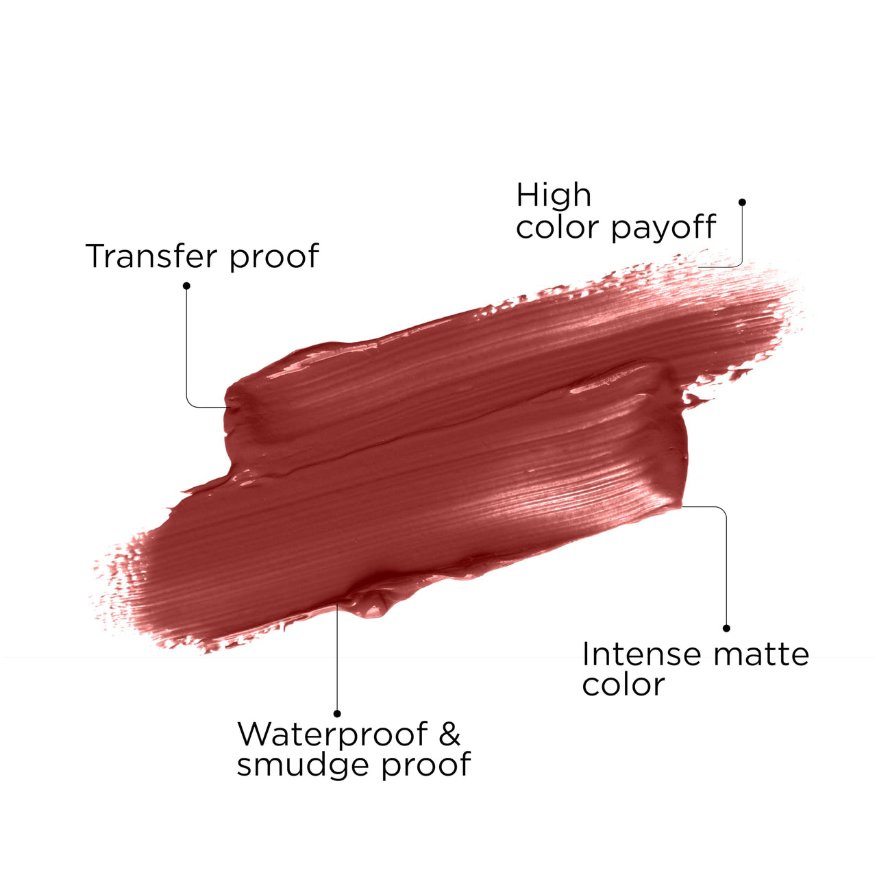 ZM Zayn & Myza Transfer-Proof Power Matte Finish, Liquid Lip Colour, 6 ml (Earthy Brown)