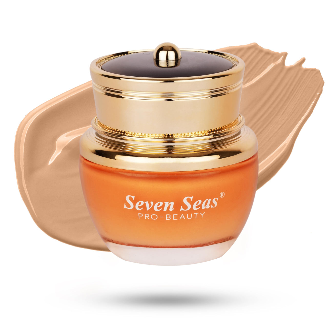 Seven Seas Natural Matte Cream Foundation Long Lasting Weightless | Full Coverage Face Makeup Oil-Free | Waterproof Foundation 40g (NATURAL BEIGE)