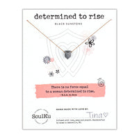 SoulKu Empowering Necklace, Empowering Jewelry With Healing Crystal, Inspirational Necklace For Strong Women, Mom & Sister, 16