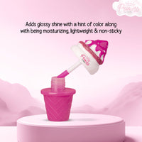 RENEE Princess Wonderland Lip Care Combo Kit - Pre-Teen Girls, Contains Snowball Lip Balm 3G & Icecream Lip Gloss 8Ml, Nourishing And Moisturizing Effect - No Parabens,Cruelty-Free & Vegan