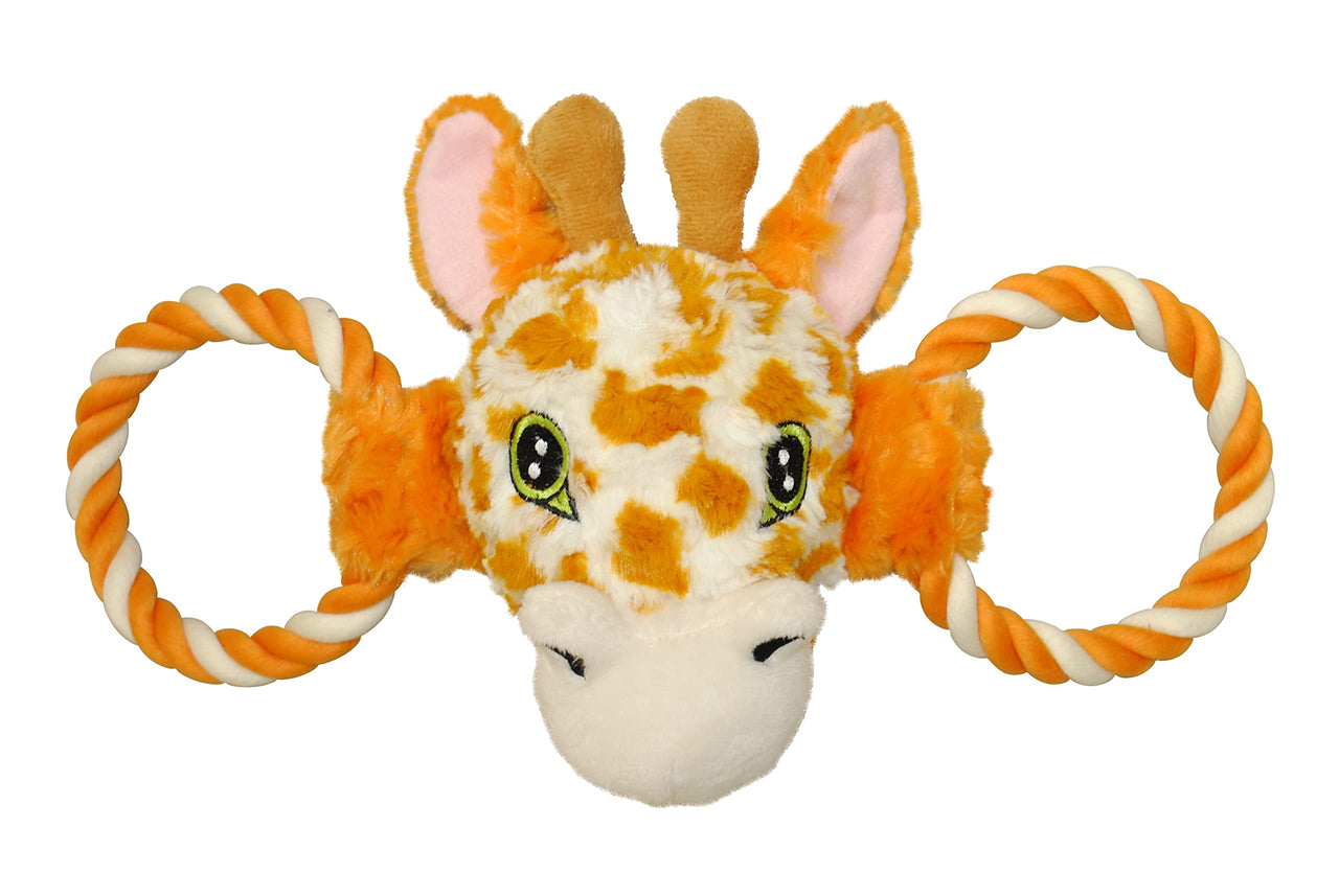 Jolly Pets Jolly Tug-a-Mal Giraffe Tug/Squeak Toy, Large