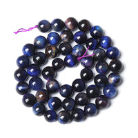 8mm 45PCS Purple Tiger Eye Galaxy Stone Beads Spacer Loose Beads for Jewelry Making DIY Bracelet 1 Strand 15 inches Energy Crystal Healing Power Purple Galaxy Tiger Eye Stone 8mm