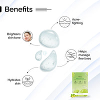 PYOURA Amla Revitalizing Face Sheet Mask, Pure Amla Extract, Alcohol & Paraben-Free, Refreshes Skin, Reduces Dullness, Brightens Skin Tone, Vegan & Cruelty-Free | Pack of 2, Each 23g