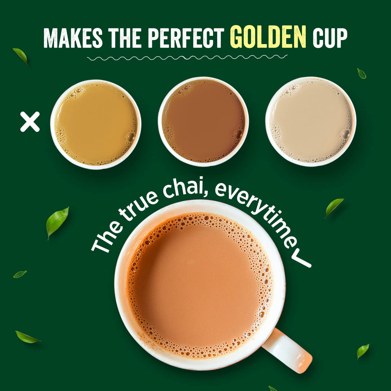 Chaayos Adrak Elachi Instant Tea Premix - Low Sugar (30 Sachets) | Instant Ginger Tea | Premix Adrak Elachi Sachets | Cardamom Chai