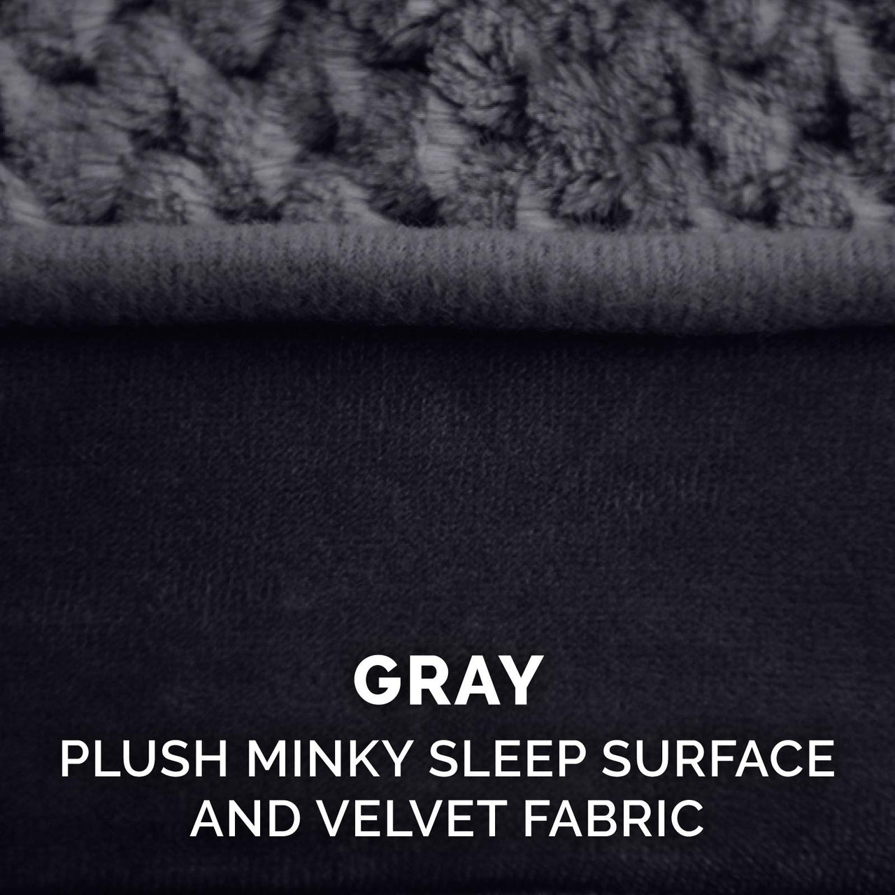 Furhaven Replacement Dog Bed Cover Minky Plush & Velvet Contour Luxe Lounger, Machine Washable - Gray, Giant (XXX-Large) Minky Plush & Velvet (Gray) 58.0"L x 42.0"W x 0.3"Th Cover Only