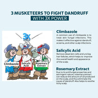 INDUS VALLEY Hair Fall Defense & Anti-Dandruff Shampoo Tear Free, Soap & Alkali Free PH 5.5, No Paraben & SLES/SLS - (200ml)