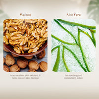 VLCC Walnut Face Scrub - 80g | Moisturizing Scrub For Mild Exfoliation | Helps Reduce Skin Damage | Soothing, Calming and Brightening Scrub | Tanning Protection Against Sun Damage.