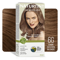 Naturtint Permanent Hair Colour Gel Dark Blonde 6G | For Optimal Scalp Care | Long Lasting Hair Colour | Ammonia Free Vegan | No Parabens | Enriched with Olives & Organic Shea Butter
