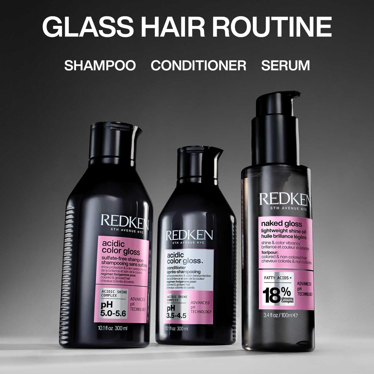 Redken Naked Gloss Lightweight Hair Serum, 100 ml | Provides Heat Protection, Controls Frizz & Adds Shine | For All Hair Types | For Men & Women