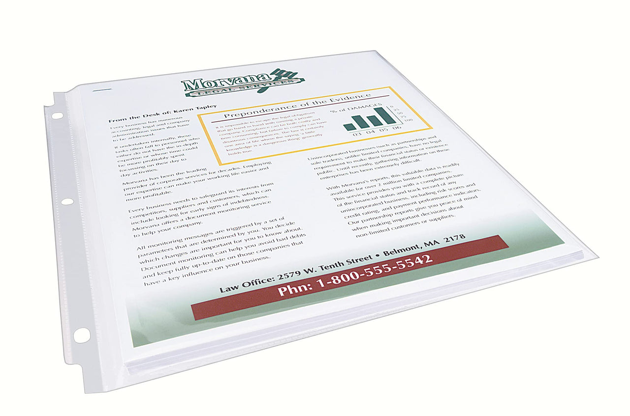 Avery Clear High-Capacity Sheet Protectors, Hold 50 Sheets, Heavyweight, 25 Multi Page Protectors (74171) (Pack of 2)
