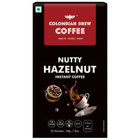 Colombian Brew Original instant Coffee 50g & Hazelnut Instant Coffee 50g