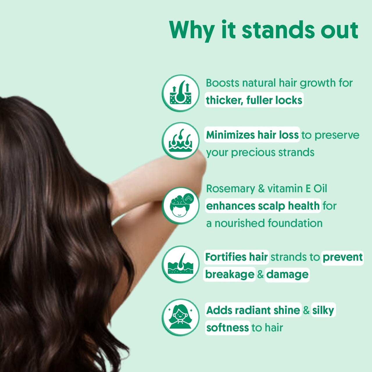 Aravi Organic Rosemary Lavender Hair Oil For Healthy Scalp, Hair Roots - 100% Pure & Natural - For Hair Growth & Hair Fall Control - 200 ml