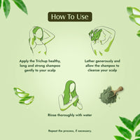Trichup Healthy, Long & Strong Hair Shampoo - with The Natural Goodness of Aloe Vera, Neem & Henna (200ml)
