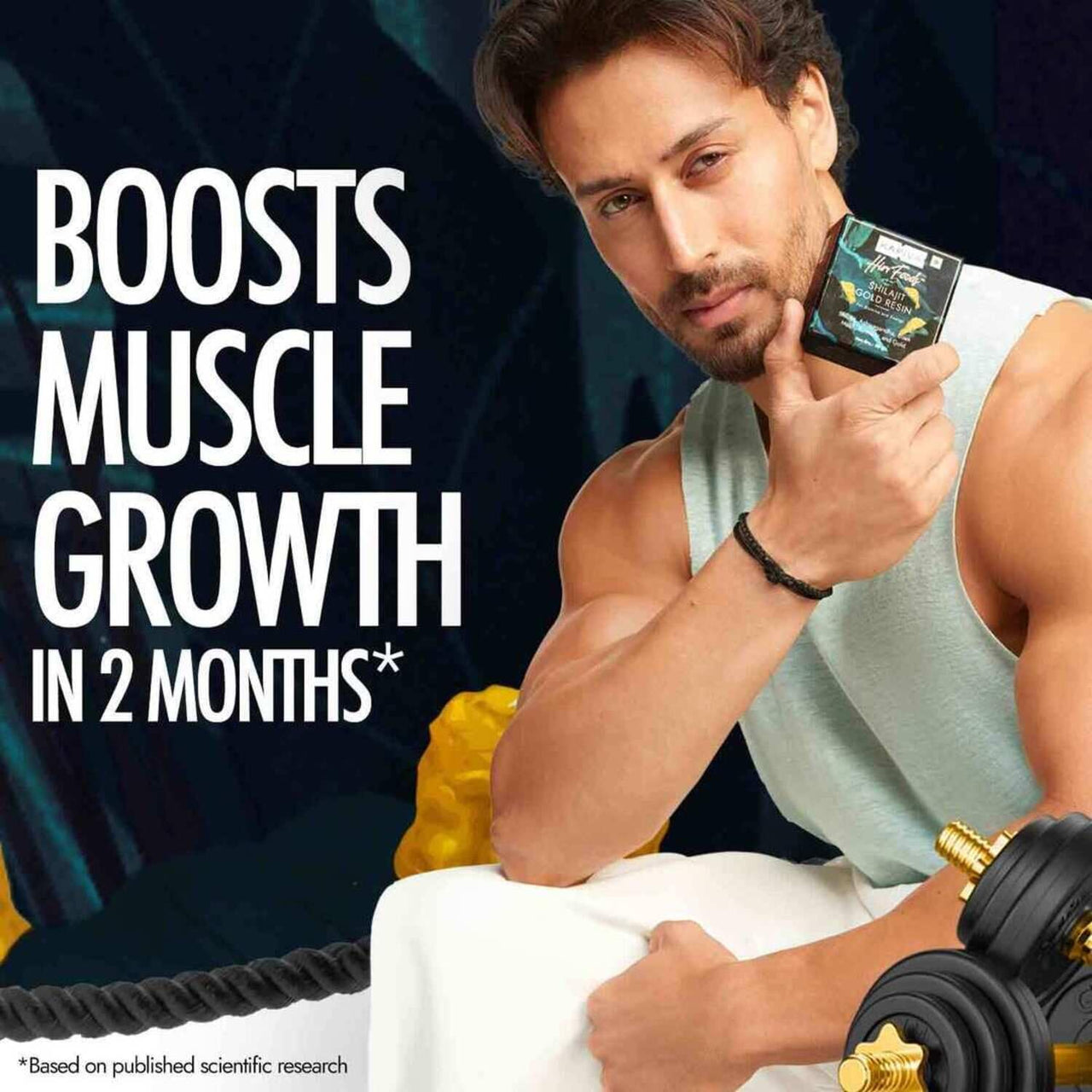 Kapiva Shilajit/Shilajeet Gold Resin - 40g | Super Saver Pack | 500mg/Serving | 80 Servings | Boost Muscle Growth & Stamina | Contains 24 Carat Gold | 100% Ayurvedic