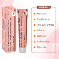 Heal N Cure NG Glow Cream - Enriched With Kojic Acid &Glycolic Acid | Anti-melasma & Anti Pigmentation Cream. Helps To Remove Acne Scar, Dark/Age Spots, Blemishes and Uneven Skin Tone-20GM