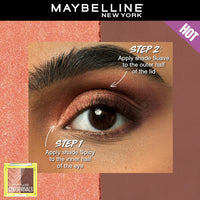 Maybelline New York Color Rivals Pigmented Eyeshadow Palette, Long lasting, Sweatproof, Waterproof, Matte, Shimmer : Spicy x Suave, 3g