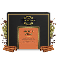 The Tea Heaven | Tea Gift - Masala Chai-Treats Cold and Cough- 100% Natural Ingredients- 17 Tea Bags (16+1 Free Sample)