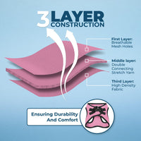 Voyager Step-in Air Dog Harness - All Weather Mesh Step in Vest Harness for Small and Medium Dogs and Cats by Best Pet Supplies - Harness (Pink/Black Trim), XX-Small Harness (Pink/Black Trim) XXS (Chest: 11.5 - 13