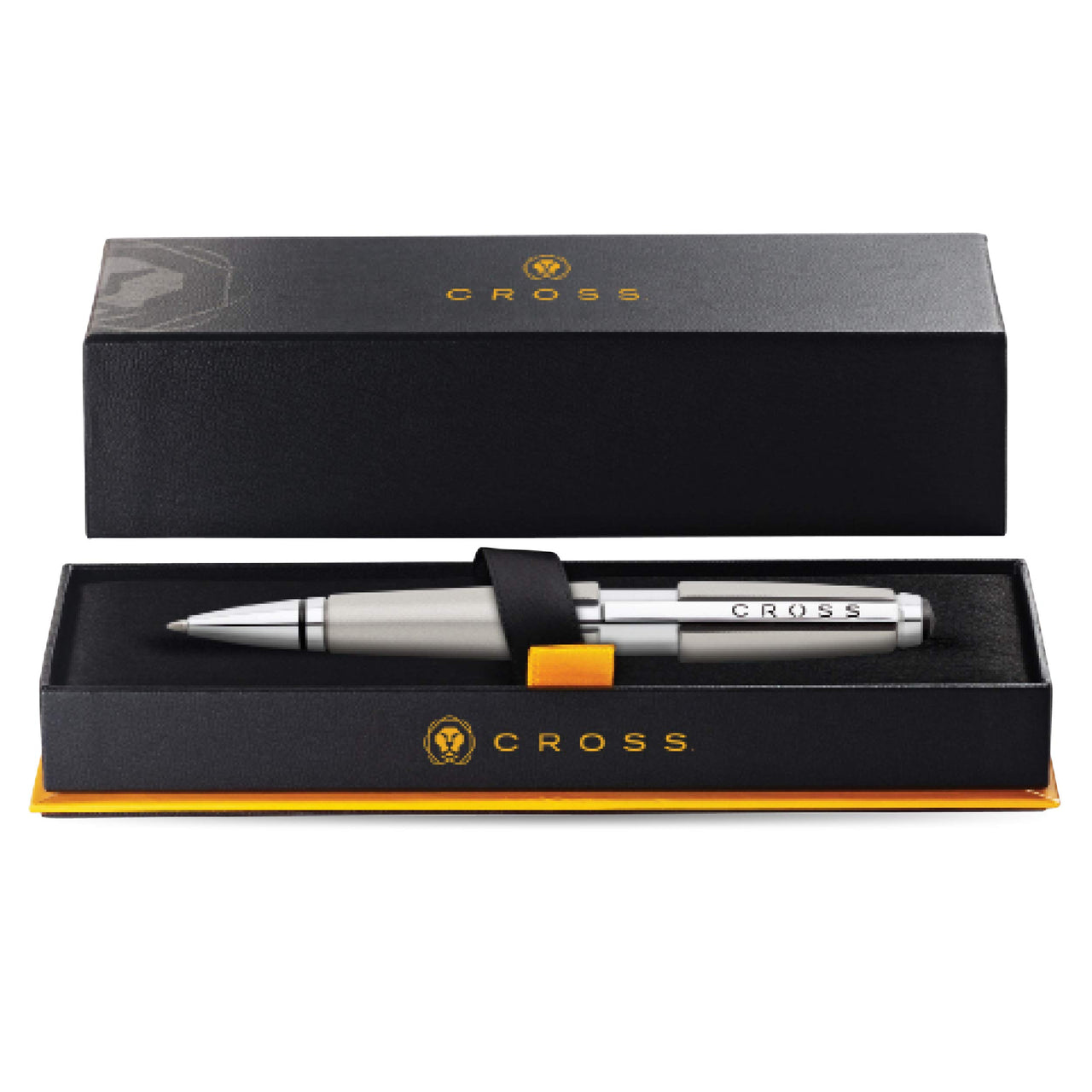 Cross Edge Pen, 0.7 mm, Medium, Black Ink, Titanium Barrel (AT05555) (AT0555-5)