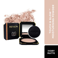 REVLON Touch And Glow Medium Coverage Moisturising Powder, Ivory Matte (12G) & Touch And Glow Liquid Make Up, Ivory Mist, 20Ml Oily