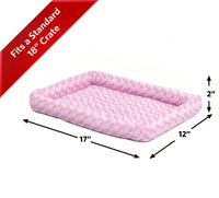 MidWest Homes for Pets Bolster Dog Bed 18L-Inch Pink Dog Bed or Cat Bed w/ Comfortable Bolster | Ideal for 