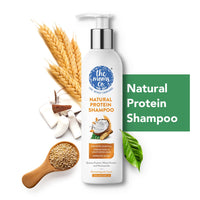 The Moms Co. Natural Protein Shampoo for Strong Hair With Hydrolyzed Silk & Wheat Proteins | Controls Hair Fall, Reduces Dryness & Frizz | Shampoo For Women & Men | Chemical & Sulphate Free - 200ml
