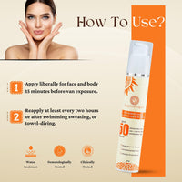 SOPHISTIQUE Hydrating Sunscreen Gel SPF 50 PA+++ for Oily Skin, UVA+UVB Protection, Oxybenzone Free, Water Resistant, Dermatologically Tested, Sunscreen SPF50 for Dry & Combination Skin, 50 m, Pack of 1