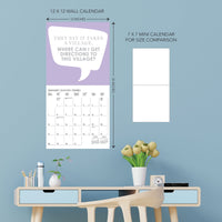 Graphique 2024 Parenthood Wall Calendar | 12” x 12” | Thick Paper | Home & Office Organizer | Large Monthly Grid | 3 Languages & Marked Holidays | 4 Month Preview Page for 2025