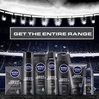 NIVEA Men Body Wash, Deep Impact Deodorant, 3 In 1 Shower Gel For Body, Face & Hair, With Microfine Clay, 250ml (Pack of 2)
