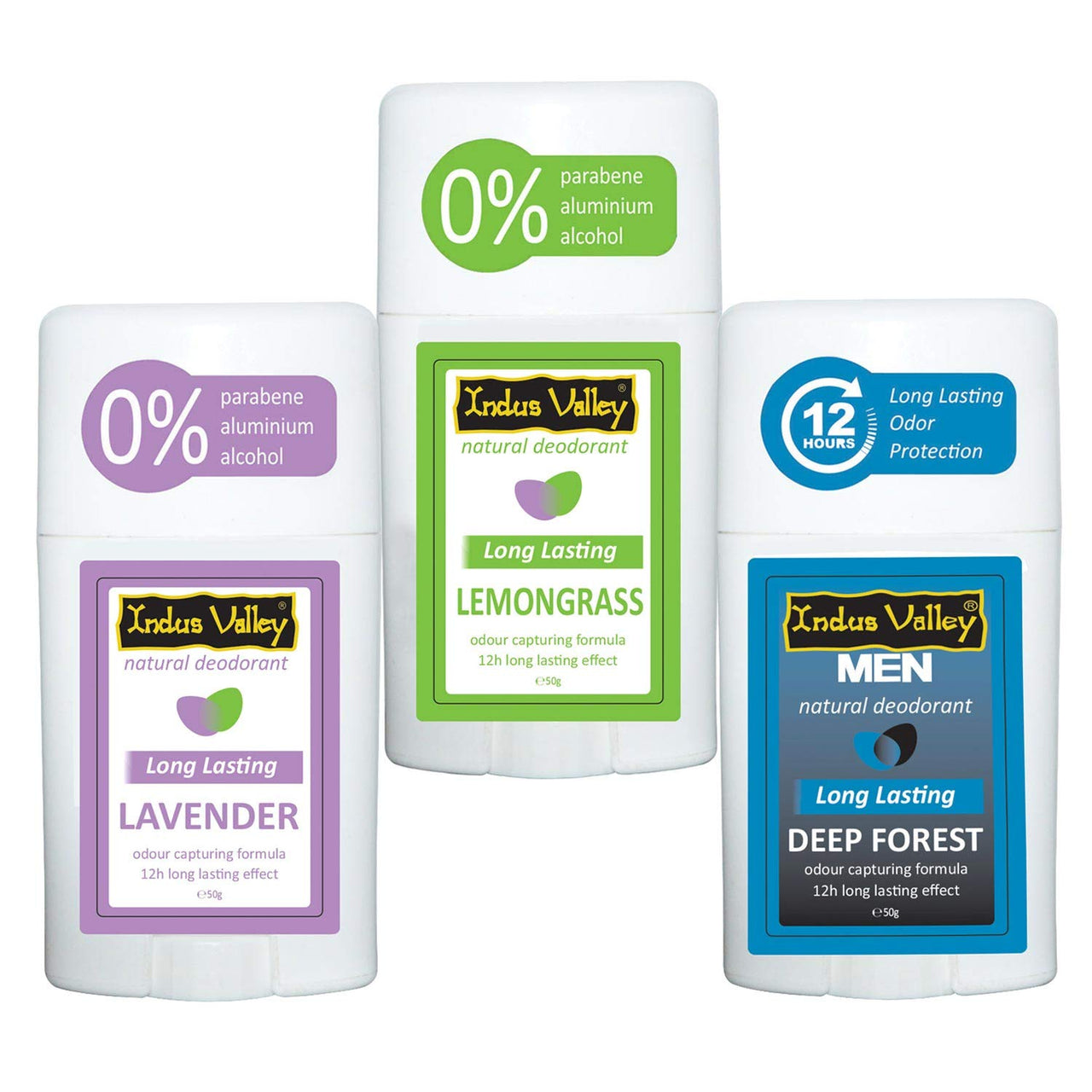 INDUS VALLEY Deodorant for Unisex, 50g