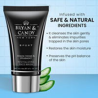 Bryan & Candy Complete Face & Body Care Kit | Gift Set For Men | 100% Vegan | Skin-Friendly pH 5.5 for All Skin Types,SLS & Paraben Free (Small Lemon & Thyme Kit)
