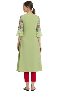ALC Creation Women's  Crepe A-line Kurta