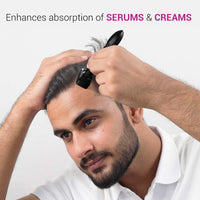 Sotrue Derma Stamp for Hair Growth | Titanium Coated Adjustable Needles 0.25mm to 3mm | 140 Microneedling Stamp for Skin Repair, Face, Hair & Beard Growth | Reduces Acne Scars | Safe & Effective To Use