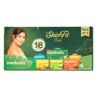Medimix Ayurvedic Skinfit Pack - 125 g | Pack of 6 unique Soaps | Skin Protection | Glowing Skin | Soft Skin | Radiant Skin | Cool Skin | Ayurvedic Soap | Paraben Free | Vegan