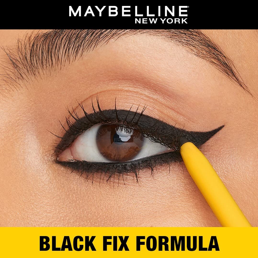Maybelline New York Kajal Pencil - Twin Pack, 0,35G + 0.35G, Intense Colour, Waterproof, Long Lasting 24Hrs Stay, Colossal Kajal, Black, Matte Finish