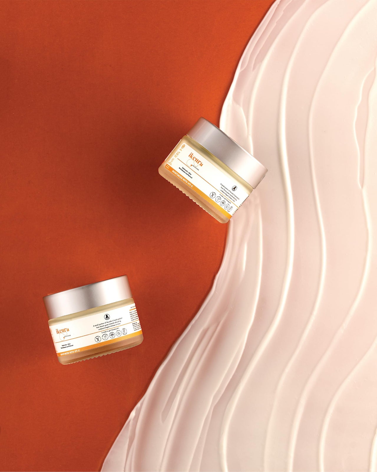 Ikcura Moisturizer with Vitamin C, Hyaluronic, Aloe Barbadensis Leaf Extract | Brightening Skin, Collagen Boosting, Reduces Dullness, Deep Hydrating, Non-Comedogenic & oil free Moisturizer, 50g