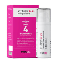 Cos-IQ 2% Vitamin A Granactive Retinoid in Squalane Face Serum | Only 4 Ingredients Vitamin-A Anti Ageing Retinol Night Serum for Wrinkles, Fine Lines & Acne | For Women & Men | 30ml