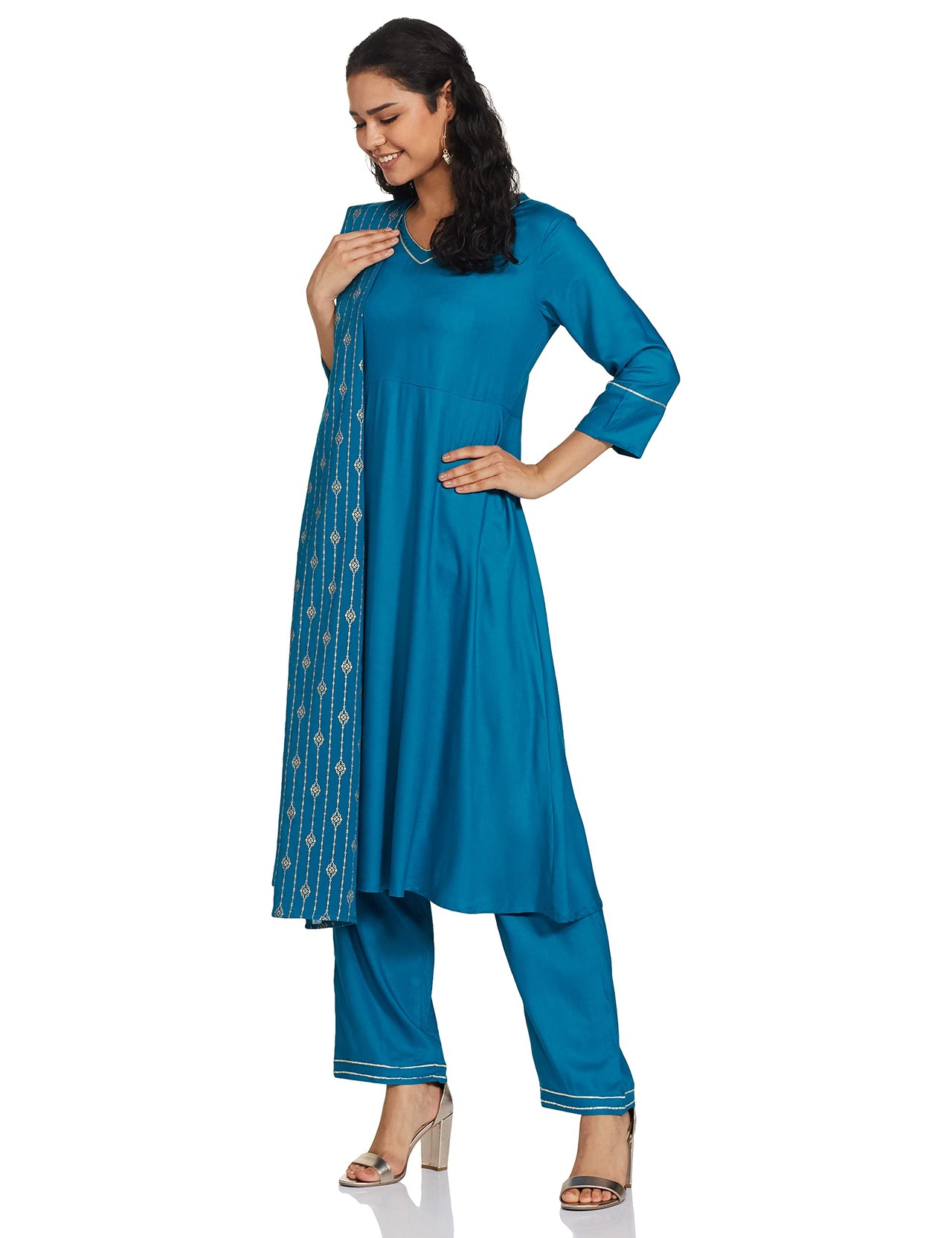 Amazon Brand - Myx Women's  Rayon Salwar Suit