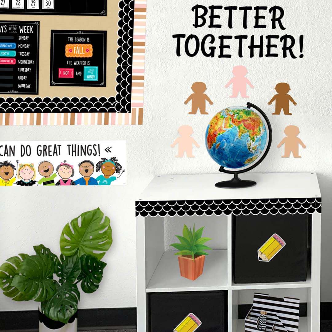 CTP Multicultural People 6" Cut-Outs Learning Dcor Accents for Classroom Diversity (Creative Teaching Press 10592)