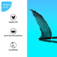 SOKU Lush Laminate Volume Intense Jet Black Mascara Volumizing | Waterproof Smudge Proof | Long Lasting Up to 18 Hours | Infused with Jojoba Oil & Almond Oil for 2X Instant Volume - 8 ml