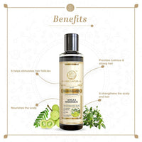 Khadi Natural (TM) Amla and Bhringraj Hair Cleanser(Shampoo), SLS and Paraben Free, 210ml