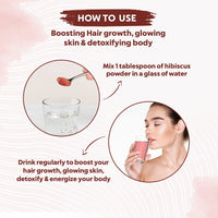 INDUS VALLEY Organic Hibiscus Powder | Hibiscus rosa-sinensis for Hair & Skin - (100g*2=200g)