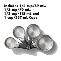 OXO Good Grips Stainless Steel Measuring Cups and Spoons Set, 2.9, 8 Piece