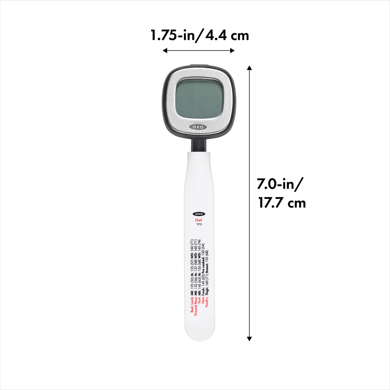 OXO Good Grips Chef's  Precision Digital Instant Read Thermometer, Black